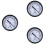 - -30 inHg 0 - -1 bar Mini dial vacío manómetro Doppelskala Schwarz 1