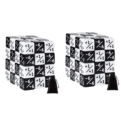 48 stk. 16 mm terninger, D6, firkantede terninger til kortspil