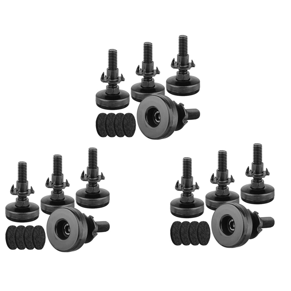 12Pcs Furniture Levelers Adjustable For Cabinets Tables Chairs Raiser 4851216672071