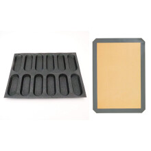Reusable environmental Silicone baking mat Non-stick gray 30 x 20cm