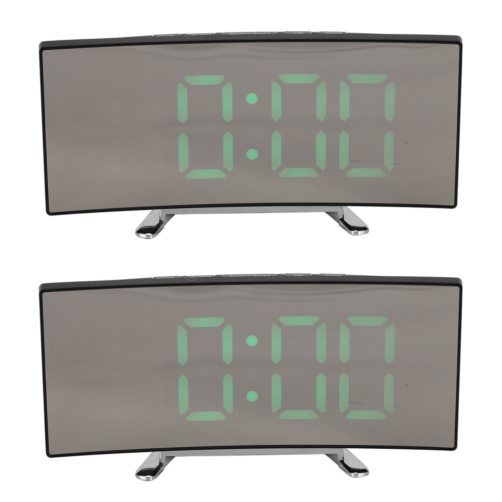 7 Inch Led Screen Digital Clock For Kids Bedroom, Usb Port Green/Light Nincs Márka