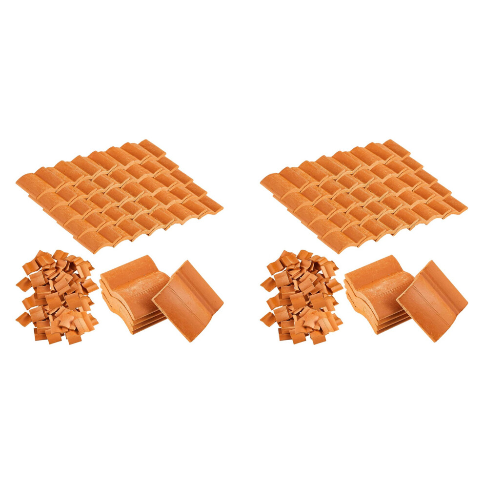 Roof Tiles Model Building Set Miniature Dollhouse Tile Model,100Pcs 4851216684364