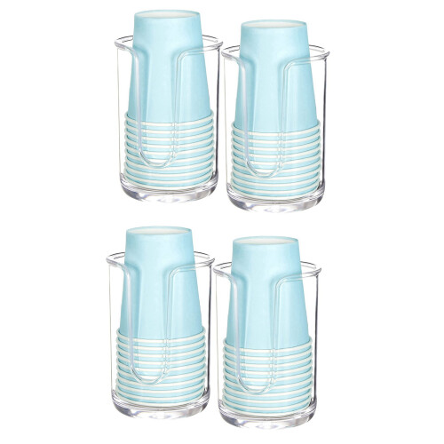Acrylic Bathroom Cup Dispenser Holder for Disposable Paper Cup