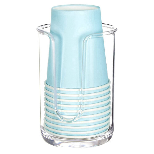 Acrylic Bathroom Cup Dispenser Holder for Disposable Paper Cup 2