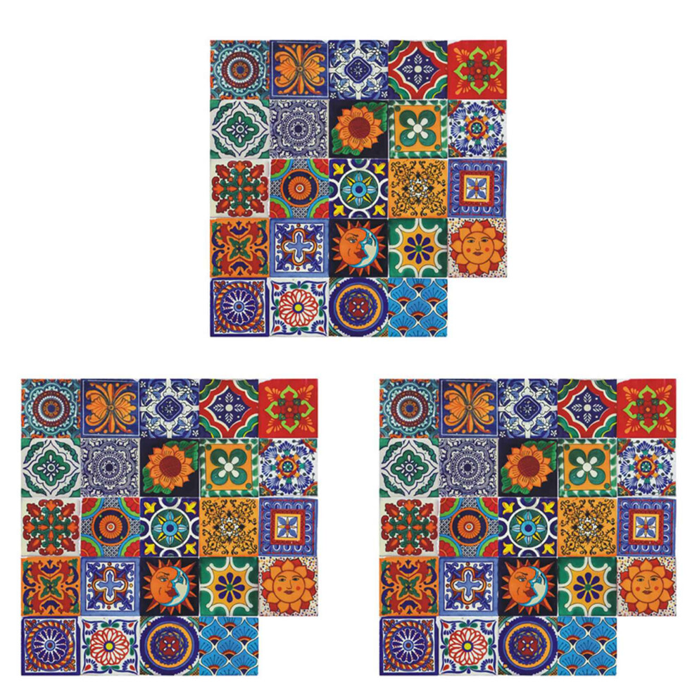 24Pcs Self Adhesive Mosaic Brick Tile 3D Sticker Kitchen -10X10cm 4851216684111