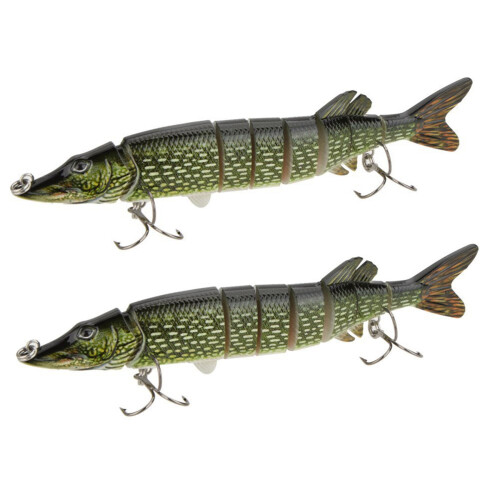 20cm 40g Multi-gelenk 8-segment Angeln Köder Harten Köder ArmyGreen