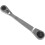 2X Mini Double Head Fast Ratchet Wrench Fast Socket Screwdriver Tool 2