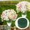 10 τεμάχια DIY διακόσμηση γάμου με λουλούδια από αφρώδες τούβλο, στρογγυλό 3