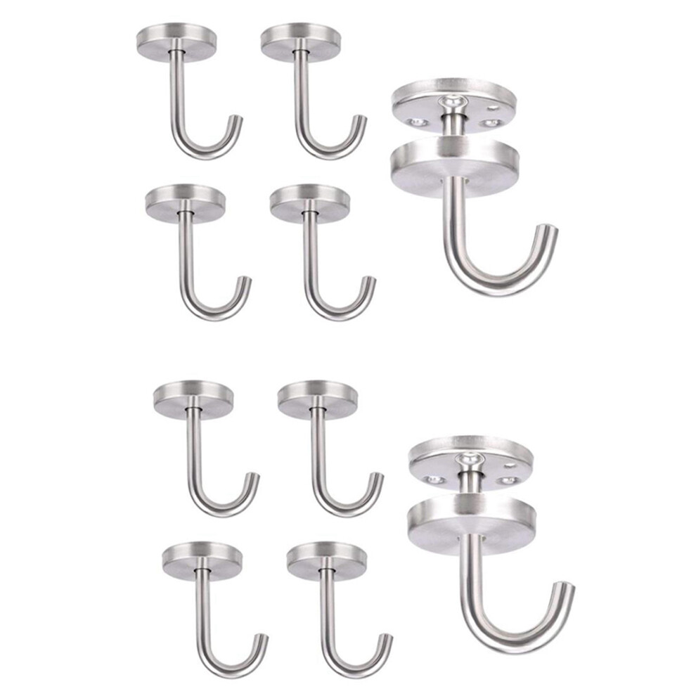 5 Pcs Stainless Steel Ceiling Hook For Hanging Plants Wind Chimes 4851216689222