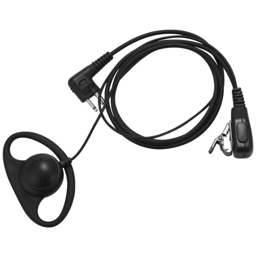 (6 Pack) 2Pin Advanced D Shape Clip-Ear Ptt Headset Earpiece Mic 1