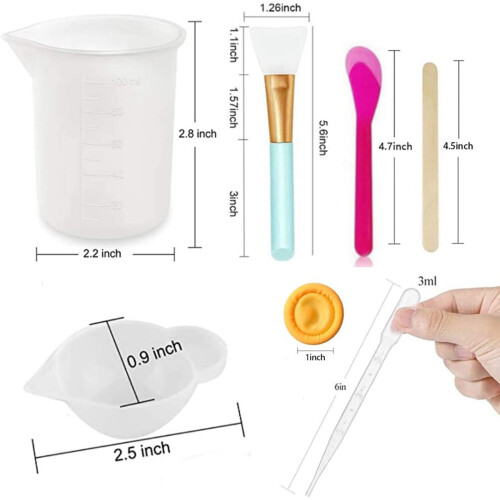 86-teiliges Harzmischwerkzeug-Set – Silikon-Messbecher, Mischbecher 1