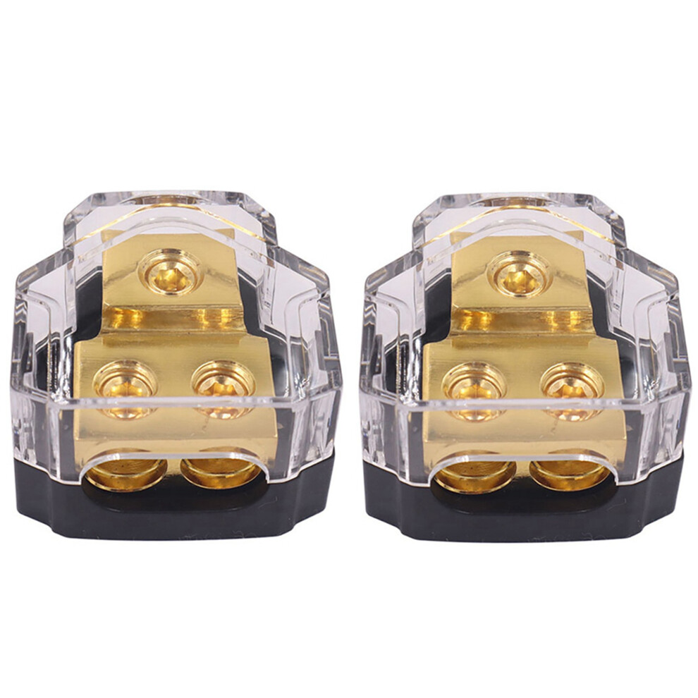 Car 1 In 2 Out Way Power Ground Distributor Blocks Car Audio Splitter 4851216698286