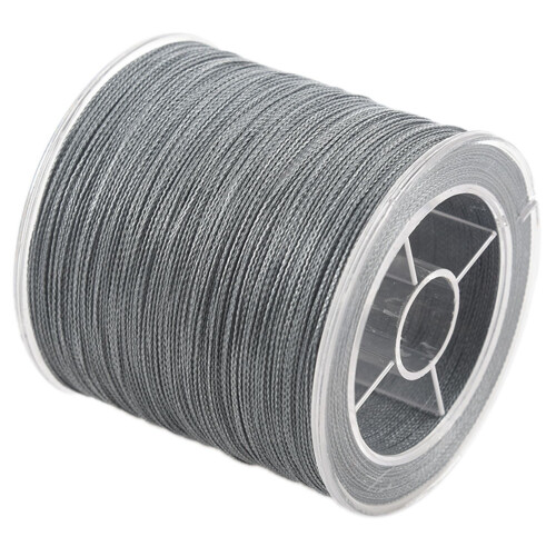 500M 50LB 4 Stränge Multifilament PE Braid Angelschnur Grau 1
