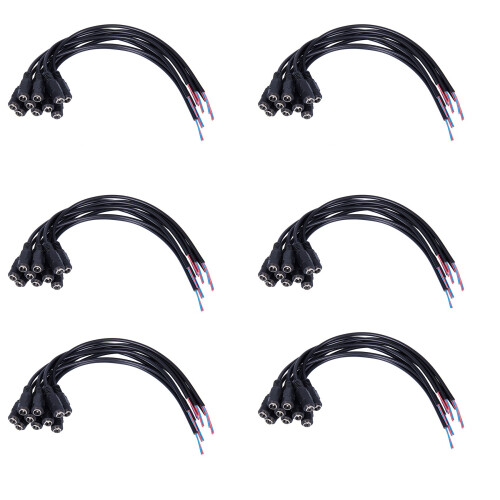 10 buc cablu conector mamă ștecher alimentare CC 12V 5.5x2.1mm 15CM