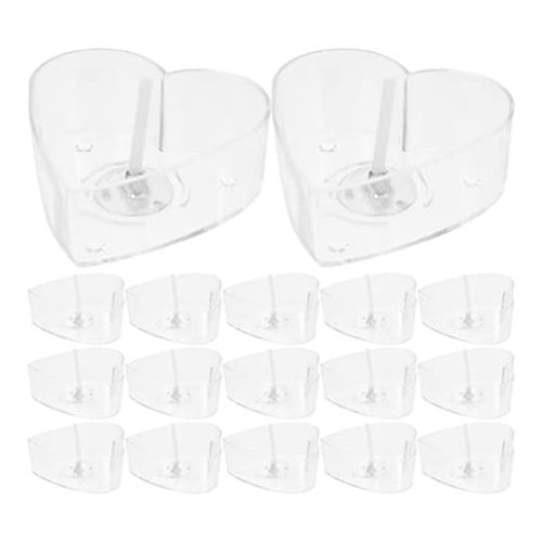 30PCS Heart Shaped Tea Light Candle Cups 1