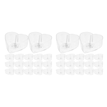 30PCS Heart Shaped Tea Light Candle Cups