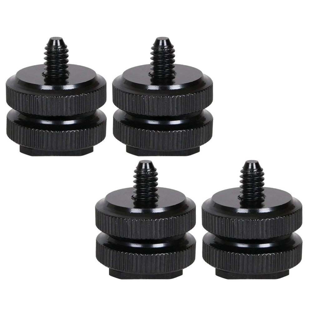 Triple Cold Shoe Adaptateur de montage en aluminium pour flash d'appareil photo, support photographique pour lumières, moniteurs LED, microphones, enregistreur audio et flash de studio, Par défaut