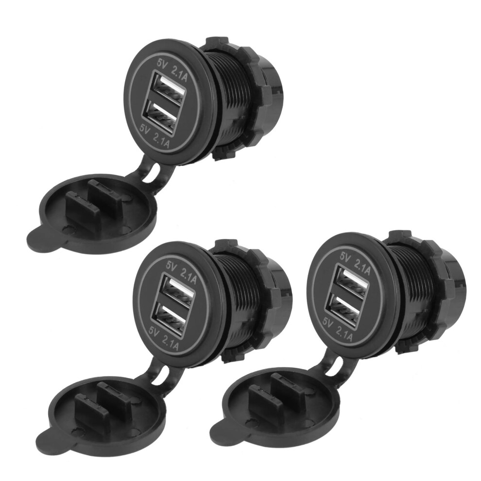 5V 4.2A Dual 2Usb Charger Socket Adapter For 12V 24V Car Motorcycle 4851216605246