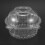 50 x Suporte de plástico transparente para cupcakes 4