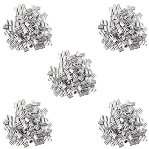 120x aluminiums krympeløkkemuffe til 2 mm diameter stålwire