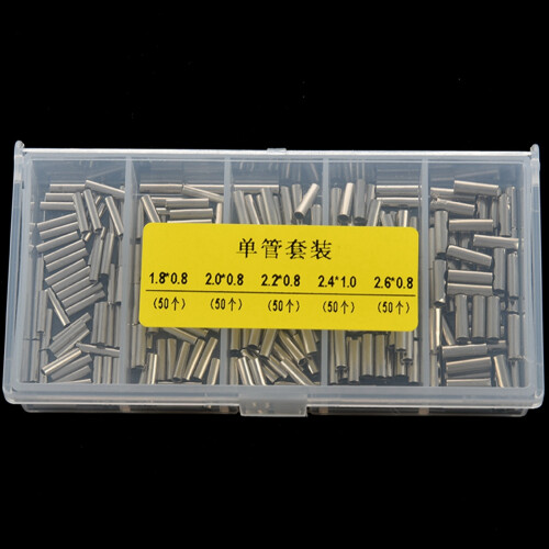 Juego de 250 cables de pesca con manguito de engarce simple 1