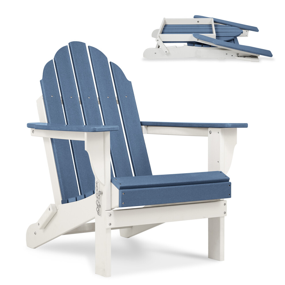HDPE Outdoor All-Weather Folding Adirondack Chair