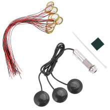 Gitár hangszedő 3x Piezo hangszedő átalakító akusztikus gitárhoz és ukuleléhez