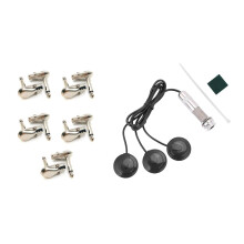 Mufe mono cu unghi drept de 1/4 inch, mufă telefonică plată de 6,3 mm - pachet de 10