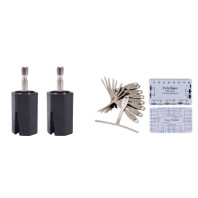Gitarren-Messwerkzeug-Set für Gitarrenbauer, Saitenlineal, für die Gitarrenreparatur