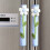 4PCS Flower Polka Dot Door/Refrigerator Handle Cover Gloves Blue 2