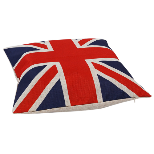 British Vintage Style Union Jack Flag Throw Pillow Case, Pillowcase 1