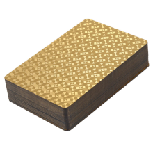 1Pc 24K Gold Spielkarten Kunststoff Deck Folie Magie Wasserdichte Karte