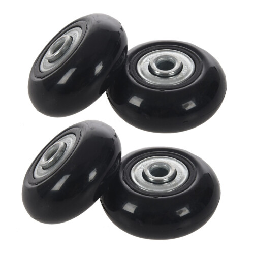 2 sæt 45x19 mm bagagekuffert/inline udendørs reservehjul sorte