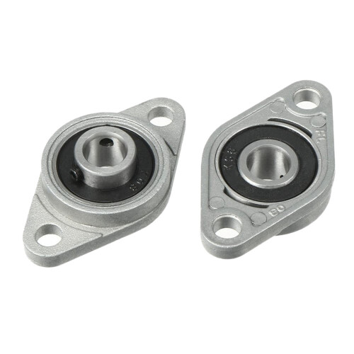 4 stk. Kfl08 puteblokk 8 mm diameter rombisk flenslager for CNC 1