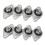 4 stk. Kfl08 puteblokk 8 mm diameter rombisk flenslager for CNC 1