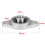 4 stk. Kfl08 puteblokk 8 mm diameter rombisk flenslager for CNC 5