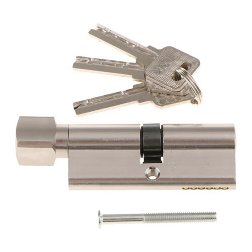 2x 70 mm cylinderlåstillbehör inomhusdörrlås i zinklegering 2