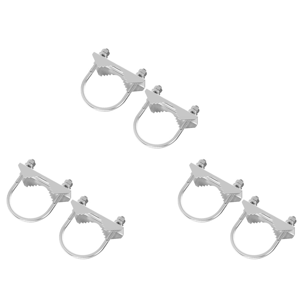 6 Pcs Antenna Mount Clamp U-Bolt Mounting Hardware Antenna Mast Clamp 4852508265773