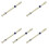 5X Students Plastic 8 Holes Soprano Recorder Flute Beige Blue 1