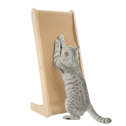 Dual-Use Sisal Cat Scratcher Large L Shape Scratch Pad for Cats 1
