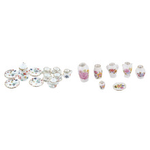 Dukkehus Miniature Moderne Keramik Porcelæn Rosenvase 7 Stk.