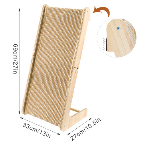 Dual-Use Sisal Cat Scratcher Large L Shape Scratch Pad for Cats 2