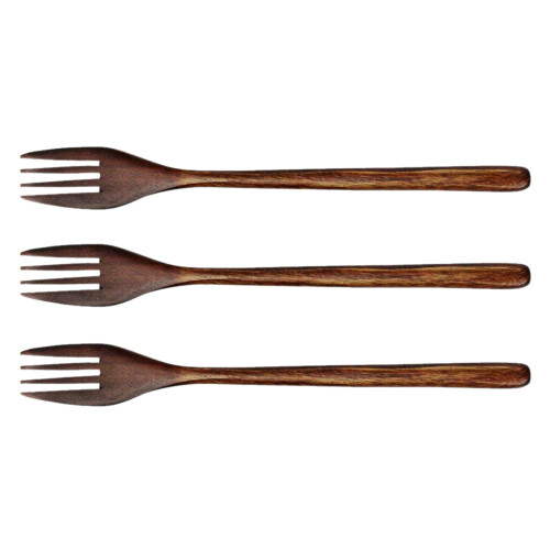 Wooden Forks, 10 Pieces Wood Salad Dinner Fork Tableware 1