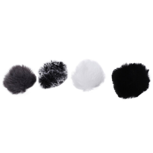 Protetor de vento para microfone peludo e macio para pára-brisa 2