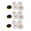 5 st. poler-/buffertkit mjuk ullrondell vit: 10 cm 1