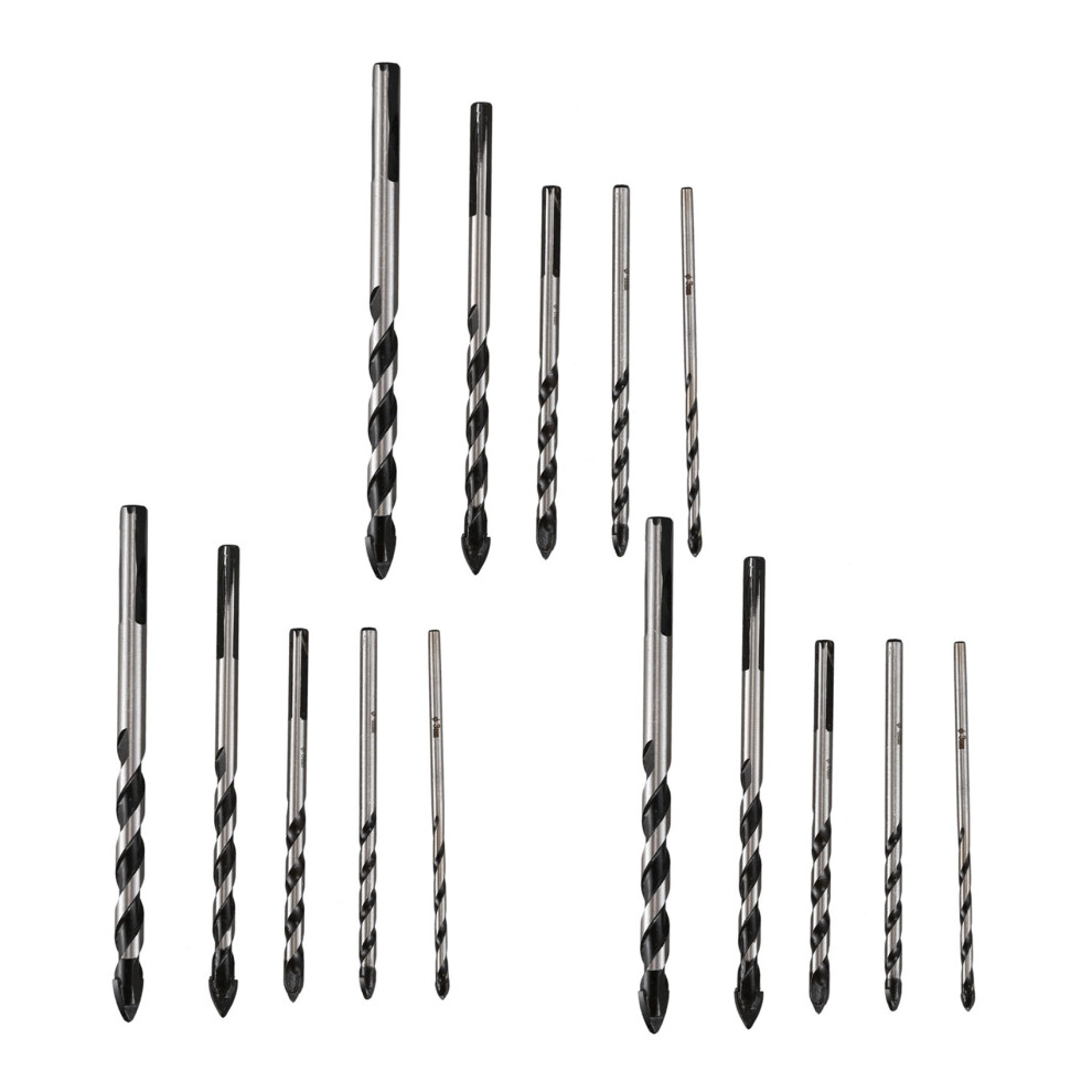 15 Pieces Tungsten Carbide Drill Bit Set(3Mm 4Mm 5Mm 6Mm 8Mm) 4852508283746