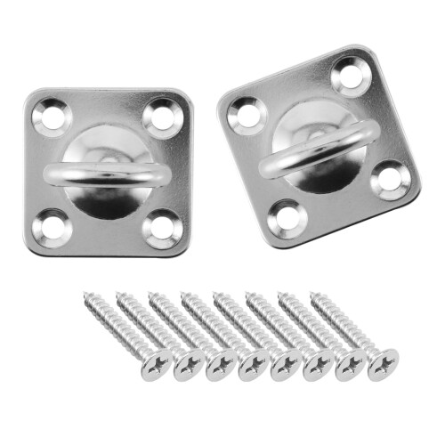 4Pcs Swivel Pad Hook Wall Mounted Hook Stainless Steel(With Screws) 1