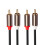 Til 2 koaksial lydkabel 3,5 jack stereo lydkabel 1 m 6