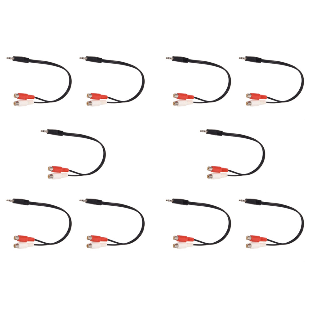 3.5Mm Stereo Adapter Headphone Jack To 2 Jack Adapter Audio Cable 4852508291451