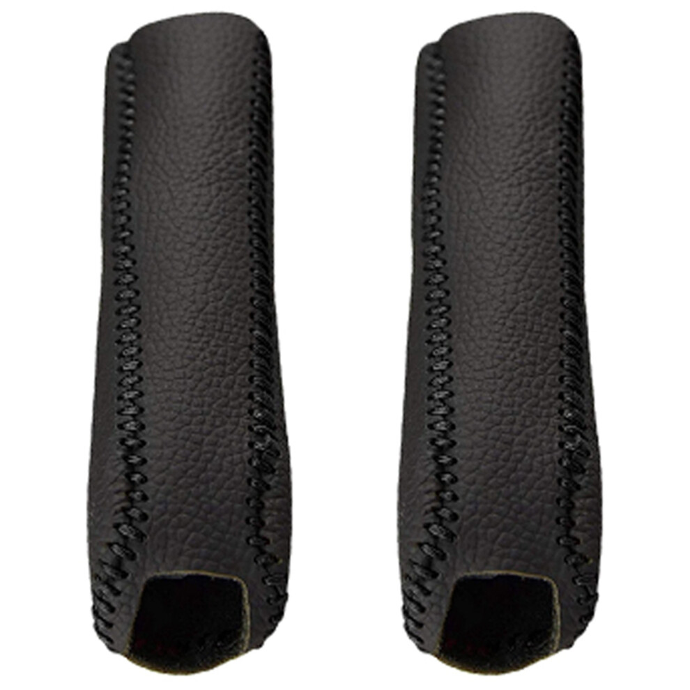 Car Leather Gear Handbrake Cover Shift Lever Cover For K2 A Black 4852508292717